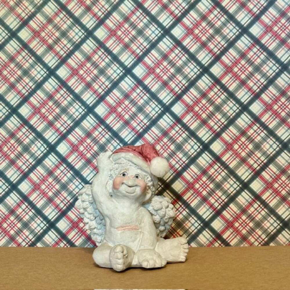 Dreamsicles Signed Kristin 1991 Santa's Little Helper Angel Figurine DX109 10.00